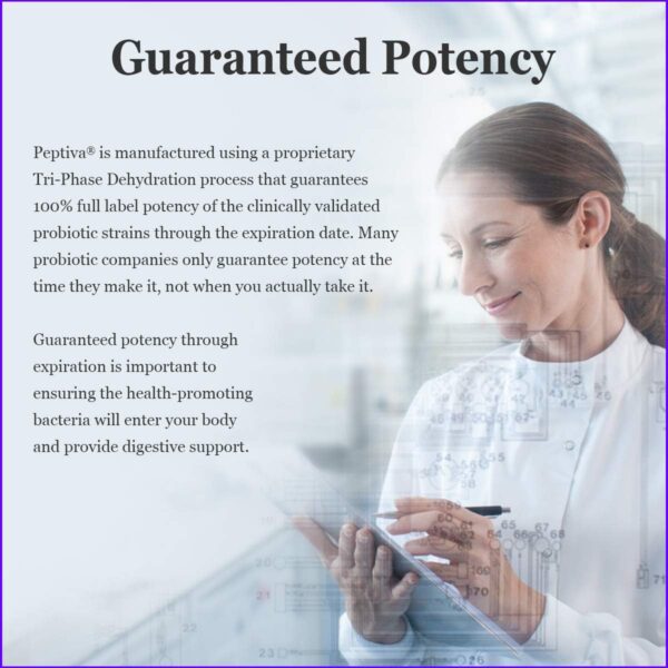 Peptiva 26 Billion CFU Probiotic and Sleep Support - Clinically Validated Multi-Strain Probiotic - Lactobacillus and Bifidobacterium, Melatonin - 30 Count