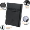 Nextnoid Hardcover Fitness & Food Journal - Nutrition & Workout Planner for Men & Women - A5(5.7" x 8.3") Sturdy Workout Log Book to Track Diet, Gym & Home Workouts