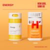 Habit Energy Supplement 2 Pack (120 Capsules) - New Look, Supports Energy, Mental Alertness and Focus, Natural Caffeine, Vitamins B & C, Green Tea Extract, Vegan, Non-GMO