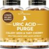 Purge! Uric Acid Flush – Eat & Drink What You Want – Detox and Cleanse with Celery Seed Extract, Tart Cherry & Chanca Piedra for Effective Joint Support & Active Mobility – 120 Soft Vegan Capsules