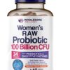 Dr. Formulated Raw Probiotics for Women 100 Billion CFUs Capsules with Prebiotics, Digestive Enzymes, Approved for Adults, Shelf Stable Supplement