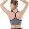 AKAMC Women's Cross Back Sport Bras,Adjustable Straps Padded Criss Cross Cropped Bras for Yoga Workout Fitness