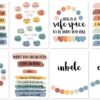 EmotionsOmega 8 Large Psychology Posters Therapy Office Decor School Counselor or Psychologist Wall Art Prints Positive Quotes Mindfulness Mental Health Bundle for Classroom Home Unframed 11x14 inch