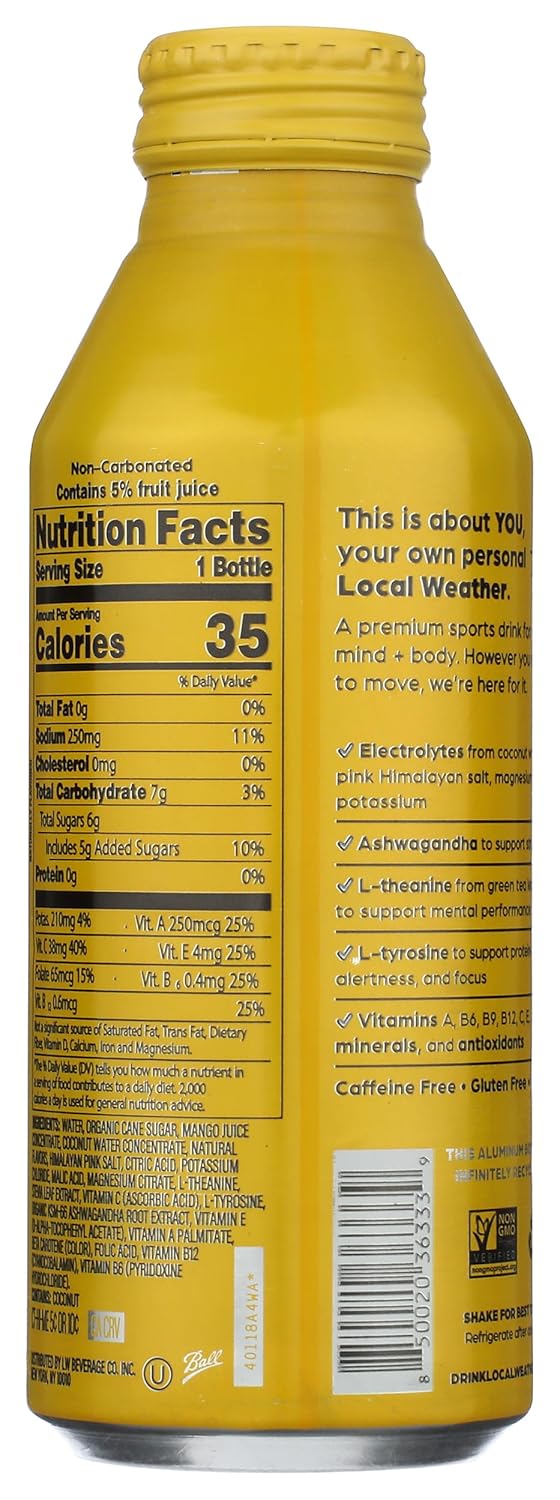 Local Weather Mango Passionfruit Sports Drink, 16 FZ