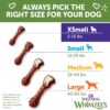 Wellness WHIMZEES Brushzees Dog Dental Treats, Natural Chews, Extra Small Size Stick, (48 Count)