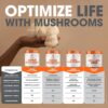 The Genius Brand Genius Lion's Mane Cognition Vitamins Supplement Capsules - Organic Nootropic Supplement, 1200mg per Serving – 120 Veggie Pills
