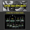SNAC ZMA-5 Sleep Aid Supplement, Promote Muscle Recovery & Growth, Immune Support, & Restorative Sleep with Zinc, Magnesium & 5-HTP, Post Workout, Before Bed ZMA Supplements 90 Veggie Capsules