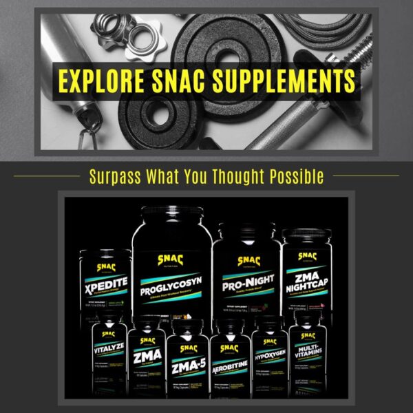 SNAC ZMA-5 Sleep Aid Supplement, Promote Muscle Recovery & Growth, Immune Support, & Restorative Sleep with Zinc, Magnesium & 5-HTP, Post Workout, Before Bed ZMA Supplements 90 Veggie Capsules