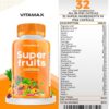 Super Fruit and Vegetable Supplements – Organic Whole Superfood Vitamins & Minerals – 90 Veggie and 90 Fruit Capsules for Women, Men, and Kids - Soy Free – Made in The USA