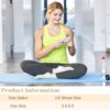 Justay 6 Pairs Pilates Socks with Grips for Women Soft Non Slip Crew Cotton Socks Athletic Workout Barre Hospital Yoga Socks