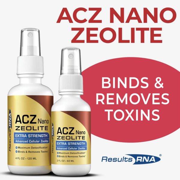 Results RNA – Total Body Detox Extra Strength System – ACS 200 Silver & ACZ Nano Zeolite are Clinically Proven to Detoxify & Boost Immunity. Recommended by Doctors Worldwide (2 oz)