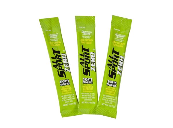 All Sport Powder Hydration Sticks | Zero Calorie | Performance Electrolyte Drink Mix | Sugar Free | 2x Potassium | Lemon Lime | 0.1 Ounce (Pack of 50)