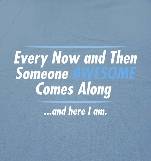 Someone Awesome Comes Along Graphic Novelty Sarcastic Quote Funny T Shirt
