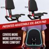 YYFITT 3-IN-1 Exercise Bike with Luminous Digits Display | Folding Stationary Bikes for Home Seniors | Compact Workout Bike with Fully Support Backrest - Wider Seat - 16 Level Magnetic Resistance