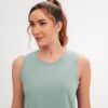 JOYSPELS Ice Silk Workout Tank Tops for Women Cool-Dry Sleeveless Loose Fit Yoga Shirts Athletic