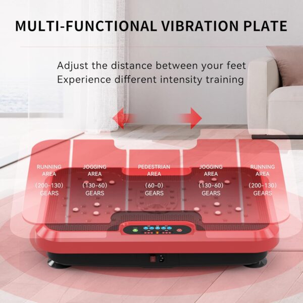 BZK Vibration Plate Exercise Machine, Pro Waver Vibration Plate Platform for Lymphatic Drainage, Helps Weight Loss Shaping Toning & Wellness, Whole Body Shake Workout Equipment for Home Gym