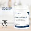 Metagenics Fem Prenatal - Prenatal Vitamin & Minerals Supplement* - Prenatals for Women* - with Vitamin C, Iodine & Biotin - Multivitamins Gentler to The System - 30 Packets