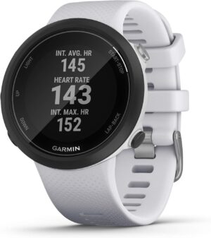 Garmin Swim 2, GPS Swimming Smartwatch for Pool and Open Water, Underwater Heart Rate, Records Distance, Pace, Stroke Count and Type, White
