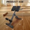 71YCHqeNcLL._AC_SL1500_.jpg Hyperextension Roman Chair - Adjustable Bench Foldable Exercise Bench Back Extension Machine Roman Chair Exercise Equipment for Home