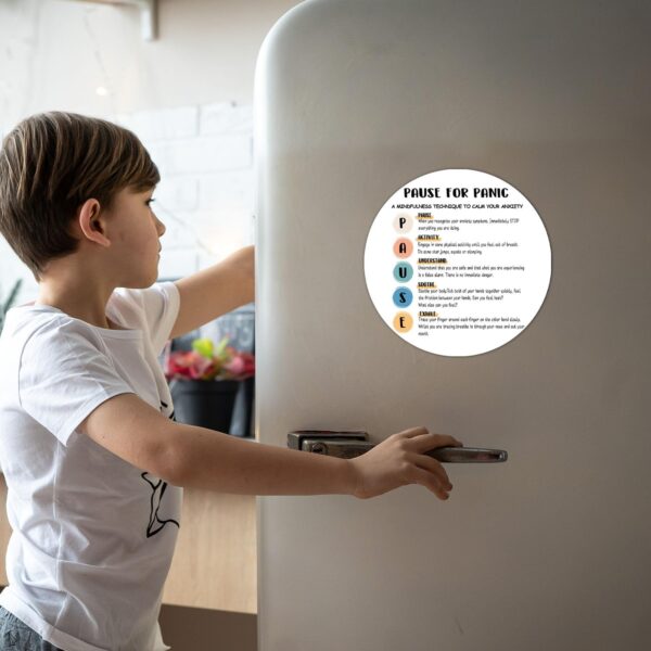 Mental Health Psychology Fridge Magnets - Kids Behavior Positive Educational Decorations - Counseling Room Therapy Office Home Bedroom Decoration Supplies