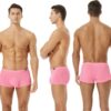 Mens Silky Underwear Short Leg Boxer Briefs Pack Health to Wear