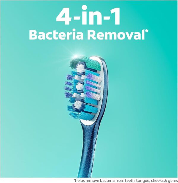Colgate 360 Whole Mouth Clean , Medium Toothbrush for Adults, 4 Pack, Packaging May Vary