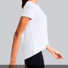 SANTINY Short Sleeve Workout Tops for Women Loose Yoga T-Shirts Sun Protection Breathable Running Athletic Tee Shirts