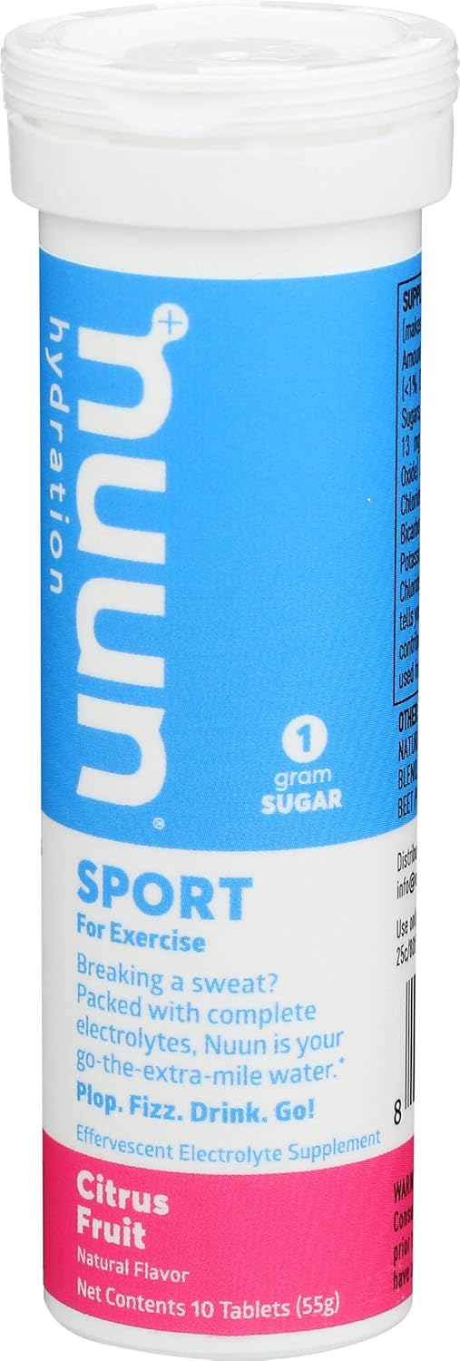 Nuun BEV TUBE TB, blue, Citrus Fruit, 10 Count