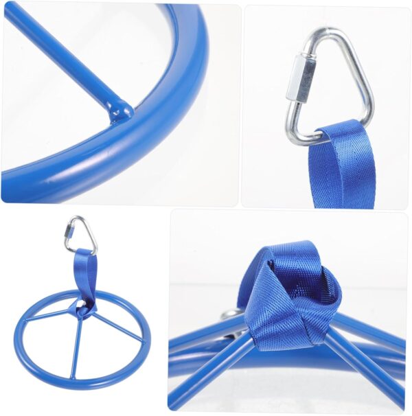 KICHOUSE Outdoor Fitness Equipment Arm Strength Training Hanging Ring Disc for Color Ideal for Gym and Play Activities