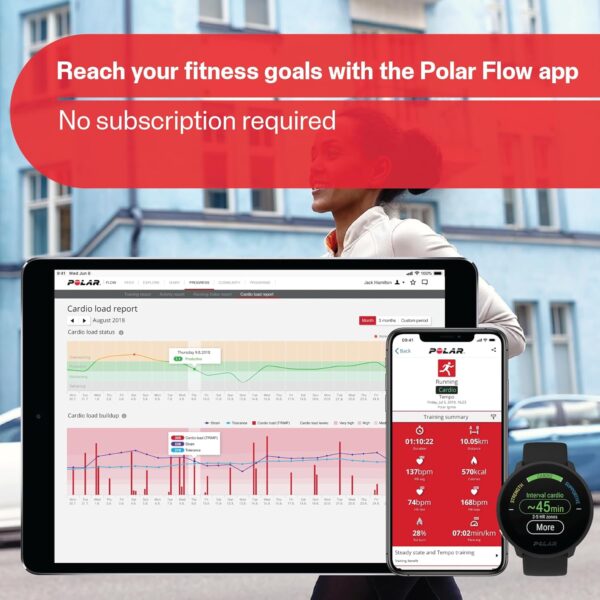 POLAR Unite Waterproof Fitness Watch (Includes Wrist-Based Heart Rate and Sleep Tracking)