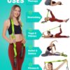 Stretching Strap with Loops - Non Elastic Stretch Band for Physical Therapy, Yoga Strap for Stretching Equipment, Stretch Bands for Exercise and Flexibility - Fascia, Hamstring & Leg Stretcher Belt