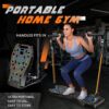 71Yn-c5E3L._AC_SL1500_.jpg LALAHIGH Portable Home Gym System: Large Compact Push Up Board, Pilates Bar & 20 Fitness Accessories with Resistance Bands Ab Roller Wheel - Full Body Workout for Men and Women, Gift for Boyfriend