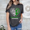 Women Mental Health Awareness Shirt Green Ribbon T-Shirt Inspirational Psychologist Therapist Tee Top