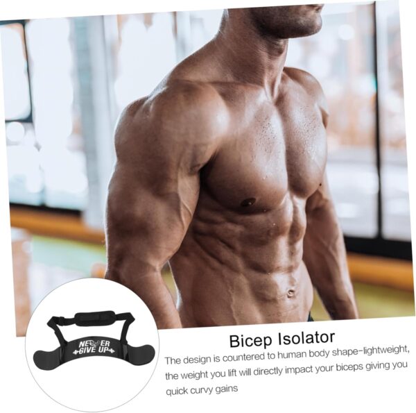 Training Board Chest Workout Equipment Men Upper Body Exercise Machine Bicep Tricep Curl Machine Tricep Rope Muscle Tablas Stimulator Outdoor Fitness Gear para Black Aluminum Alloy