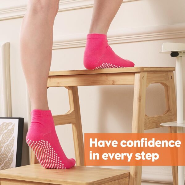 Grip Socks for Women Pilates Yoga Socks Non Slip Hospital Socks Ankle Slipper Socks 5/12 Pairs