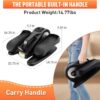 Under Desk Elliptical Machine, Ellipse Leg Exerciser for Seniors Adults, Adjustable Speeds Elliptical Trainer with Remote Control, Quiet & Portable Mini Seated Pedal Exerciser for Home Office Use