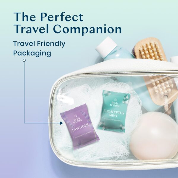 Body Restore Shower Steamers Aromatherapy 6 Pack - Easter Basket Stuffers, Relaxation Birthday Gifts for Mom, Dad, Best Friend, Travel Essentials, Stress Relief, Self Care - Variety