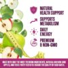 Apple Cider Vinegar Gummies 1000mg for Detox & Cleanse, ACV Gummy Vitamin B12 for Digestion Metabolism & Immune Health Support, Natural Apple Raspberry Flavor, Gluten Free & Vegan - 120 Gummies