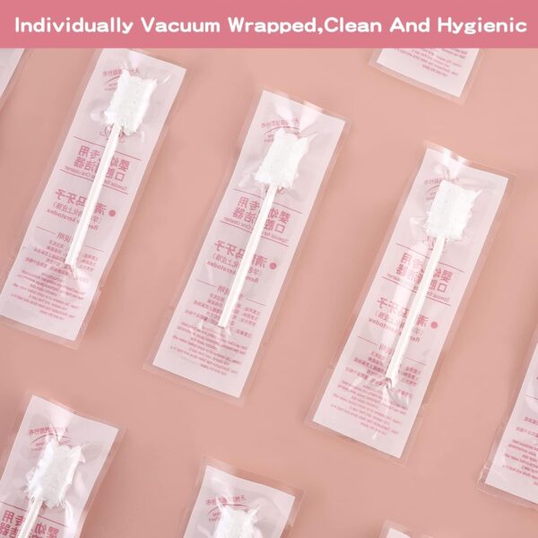 60Pcs Baby Tongue Cleaner, Baby Toothbrush, Disposable Baby Mouth Cleaner, Soft Gauze Toohthbrush Newborn Oral Cleaning Stick Dental Care for 0-36 Month Baby