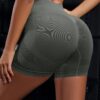 OVESPORT 3 Piece Workout Shorts for Women Seamless Scrunch Butt Lifting High Waisted Yoga Gym Booty Running Short Pants