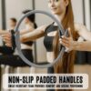 Pilates Ring Fitness Circle 14" Yoga Rings Magic Circle with Dual Padded Handles for Toning Arms, Thighs/Legs & Core，Home Exercise Equipment ﻿