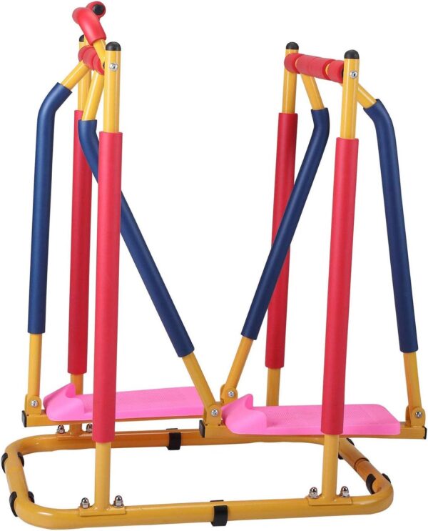 Kids Air Trainer Fun Fitness Equipment Children's Fitness Exercise Equipment, Elliptical Glider Outdoor Cross Machine,Soft Foam Handle