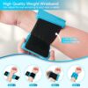 ADLIFE Adjustable Wrist Ankle Weights for Women Men Kids, 2 Lbs Wearable Arm Leg Weights Set of 2(1 Lb Each), Weighted Wristbands Exercise Weights for Walking Running Pilates Yoga Travel Pool Exercise Home Gym Workout