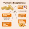 Turmeric Supplement with 65% Boswellia Extract Capsules - Turmeric Curcumin Supplement 95% Curcuminoids - Boswellia Serrata, Black Pepper, Organic Turmeric and Ginger Root Capsules - 60 Tumeric Caps