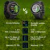 Wearable4U - Garmin Approach S70: Ceramic 47 mm Golf Smartwatch|1.4" AMOLED Display Up to 16 Days Battery Life, Multisport GPS Premium Watch w/ 43K+ Golf maps & Gift Bundle