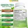 aSquared Nutrition Green Tea Extract Supplement with EGCG - 180 Capsules-Max Potency Fat Burner 500 mg Pills for Weight Loss, Boost MetabolismHeart Health, All-Natural Low Caffeine Diet Detox