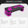 71ZTMeB2JEL._AC_SL1500_.jpg BalanceFrom Aerobic Exercise Step Platform with Raisers, Home & Gym Workout Stepper