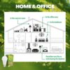 NorbRELIEF Leaf - Soft Green Forest Bathing LED Light Bulb for Meditation, Relaxation, Migraine, Pain Relief and Calm - A19 Standard Base - Patent Pending Non-Drug Pain Relief. Green Light Therapy.