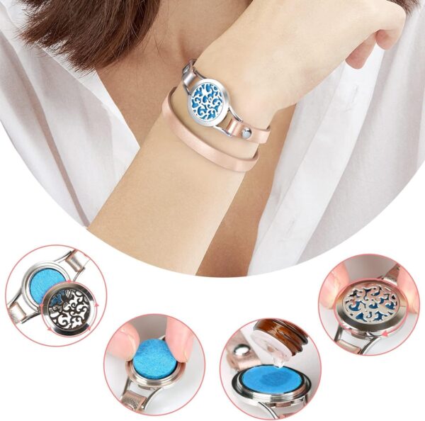 Gifts for Women - Mother‘s Day Gifts for Mom, Aromatherapy Essential Oil Diffuser Bracelet Gift Set, Xmas Christma s Gifts for Women, Birthday Gifts for Women, Mom, Best Friend, Sister, Wife, Gold