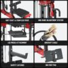 ALL10 Smith Machine for Home Gym, Power Rack with Cable Crossover, Squat Rack with Leg Press and Advanced LAT Pull-Down, 2000LB Weight Capacity